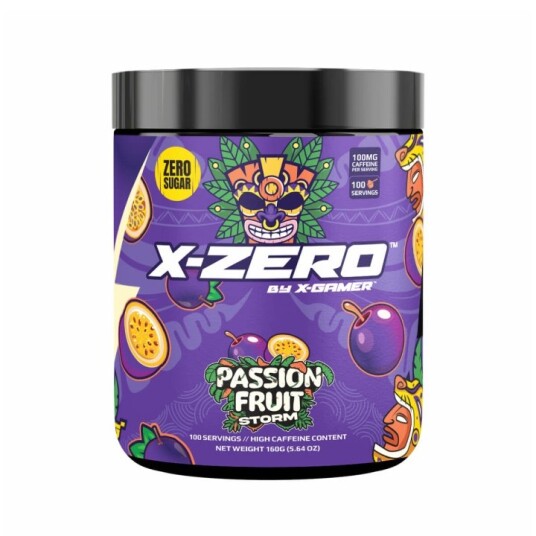 X-GAMER Energidrikkpulver X-Zero 160 gram Passion Fruit X-GAMER Energidrikkpulver X-Zero 160 gram Passion Fruit