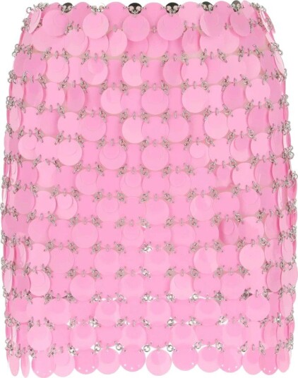 Rabanne Dame Skjørt Rosa S, Rabanne Dame Skjørt Rosa S,
