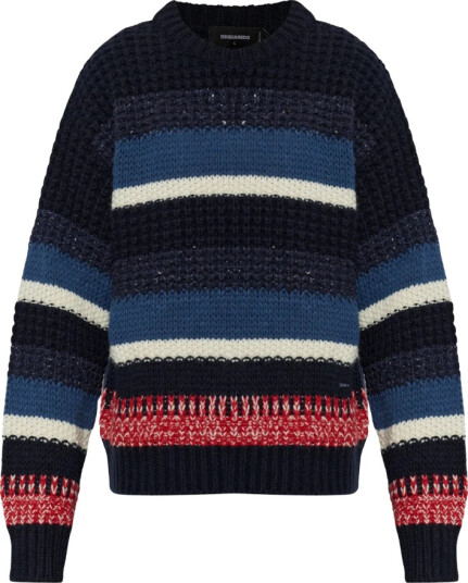 Dsquared2 Herre Strikkevarer Blå 2XL, Dsquared2 Herre Strikkevarer Blå 2XL,