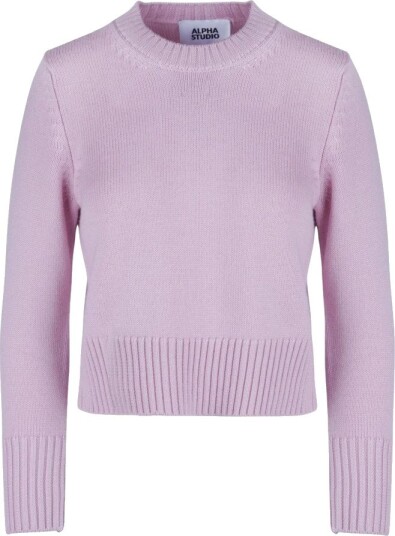 Alpha Studio Dame Strikkevarer Rosa M,