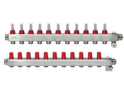 Danfoss Ssm Manifoldsat 11+11 M/flowmetre Og Endestykke Danfoss Ssm Manifoldsat 11+11 M/flowmetre Og Endestykke