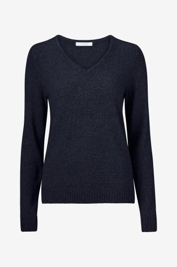 Vila Genser viRil V neck Knit Top Blå
