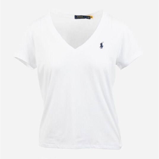 Ralph Lauren Polo Pony V-Neck T-Shirt - White
