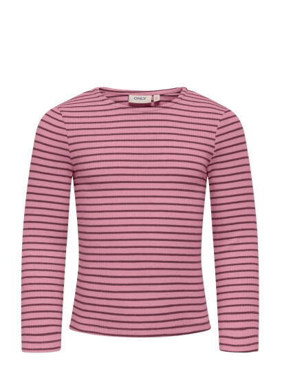 Kids Only Kmgmaude Life Stripe Ls Top Jrs Noos Pink 98