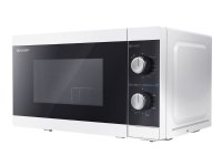 Sharp YC-MG01E-W Mikrobølgeovn med grill 20 liter 800 W hvit/svart
