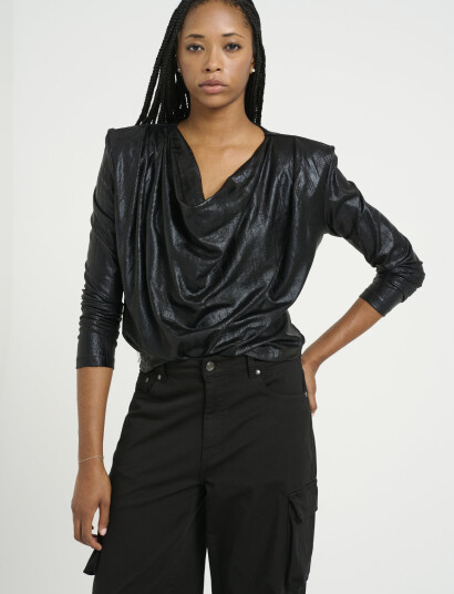 Gestuz Madlingz Ls Blouse - Black - S Gestuz Madlingz Ls Blouse - Black - S