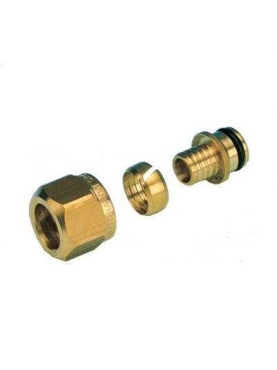 Pettinaroli 3015 006 15/10 Adapting Set 3/4" Yellow 18x15mm For PEX