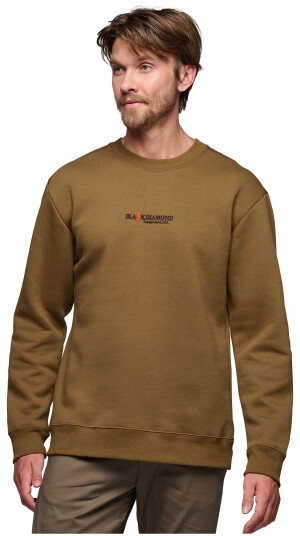 Black Diamond M Heritage Wordmark Crewneck Dark Curry M, Dark Curry