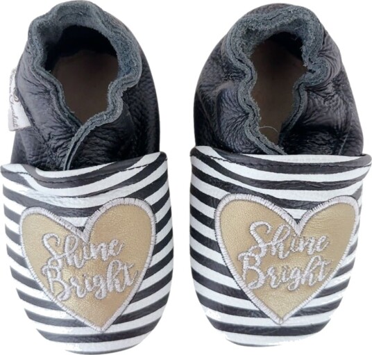 Rose et Chocolat Tøfler i Skinn Shine Bright Heart