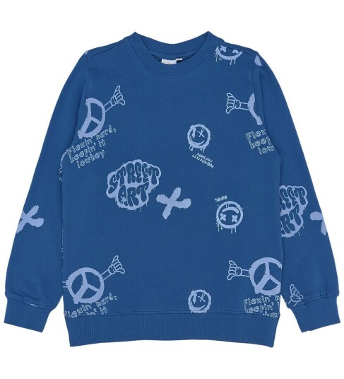 The New Tnspencer Sweatshirt Blue 110/116 The New Tnspencer Sweatshirt Blue 110/116