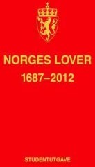 Norges Lover 1687-2012 : Studentutgave Pent brukt bok uten markeringer