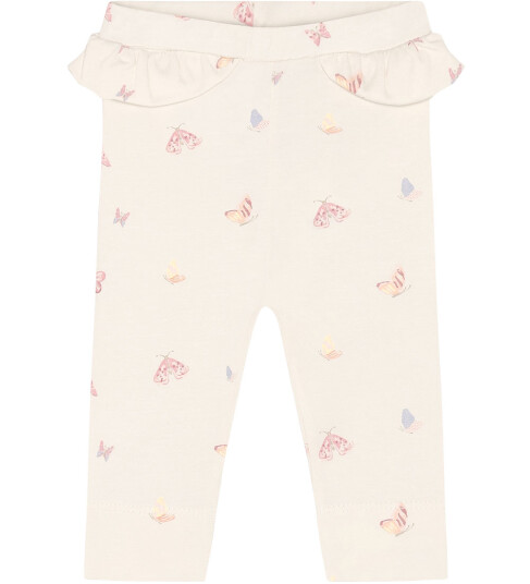 Blå Leggings Bleket Mauve m. Sommerfugler Blå 2 år 92 Leggings Hvit