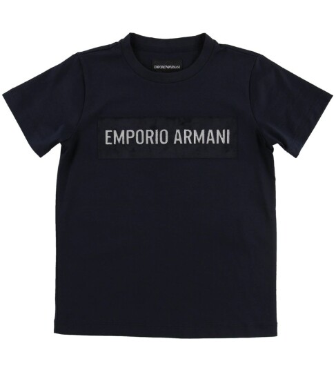 Giorgio Armani Emporio Armani T skjorte Navy m. Velur/Glitter Emporio Armani 10 år 140 T skjorte Blå