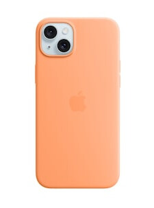 Apple iPhone 15 Plus Silikondeksel (appelsinsorbet)
