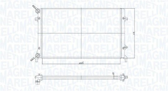 Radiator MAGNETI MARELLI 350213853000