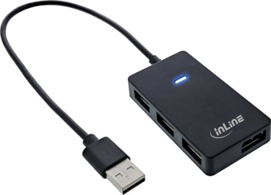 Inline 33293I Usb 3.2 Gen 1 3.1 Gen 1 Type A Usb 2.0 480 Mbit/S Svart Plast 35 Mm