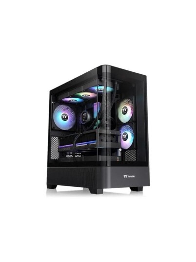 Thermaltake View 290 TG ARGB Mid Tower Kabinett Svart med Herdet Glass Thermaltake View 290 TG ARGB Mid Tower Kabinett Svart med Herdet Glass