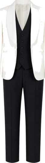 Franzese Collection Herre Dress Hvit S,