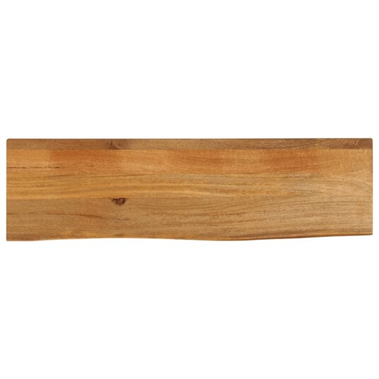  Bordplate med naturlig kant 120x30x2,5 cm heltre mango 370530
