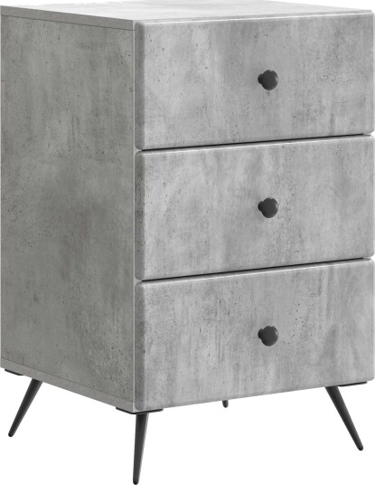 Nattbordskap Betonggrå 43 x 41 x 66,5 cm Konstruert tre