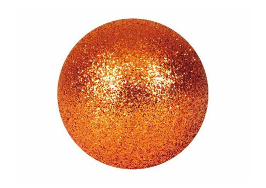 Europalms Julekule 3,5cm, Kobber Glitter 48x