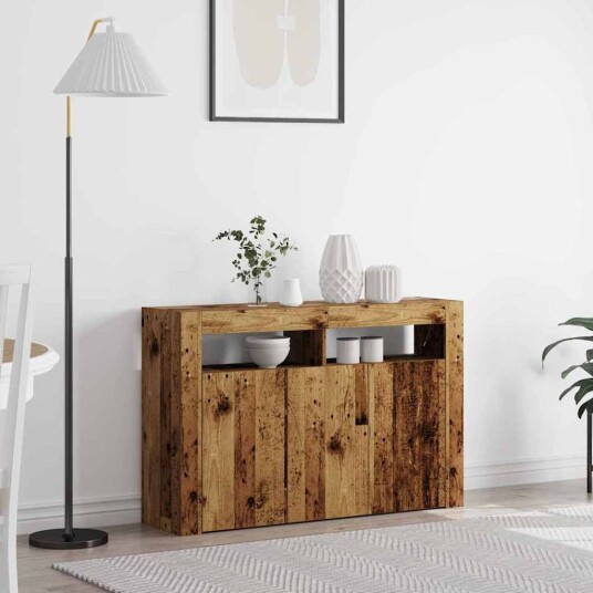  Serviesskap Gammelt tre 116 x 30 x 75 cm Konstruert tre