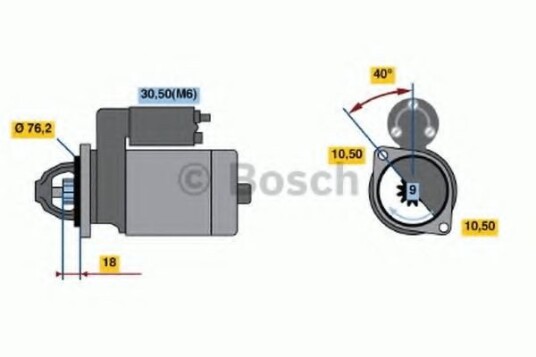 Starter BOSCH 0 986 022 490