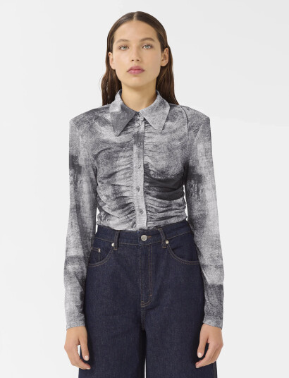 Gestuz Gzdeona P Shirt - Grey - XS Gestuz Gzdeona P Shirt - Grey - XS
