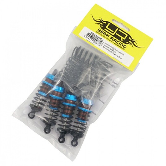 Yeah Racing BBG-0060BU Aluminum Big Bore Go 60mm Damper Set 4pcs Yeah Racing BBG-0060BU Aluminum Big Bore Go 60mm Damper Set 4pcs