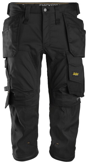 Snickers Workwear 6142 AllroundWork Piratbukse Svart, Klær