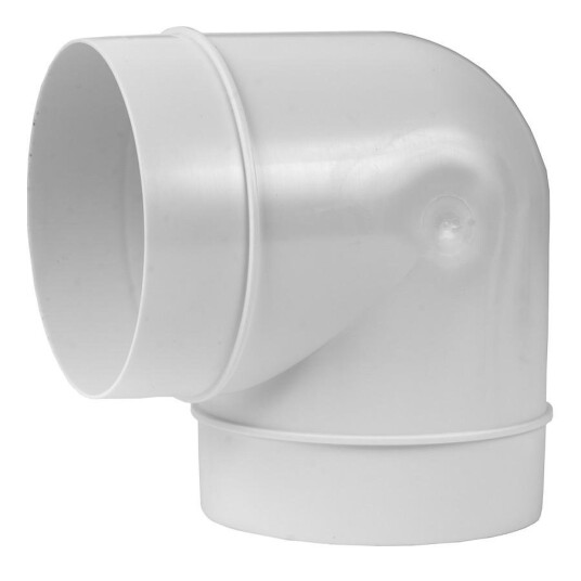 Europlast Ventilasjonskanal ventil AL100 90 bend 90 grader Ø100mm