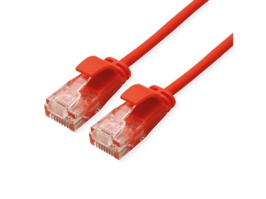 Roline Green 21.44.3916 3 M Cat6a U/Utp Utp Rj-45 Rj-45 Rød