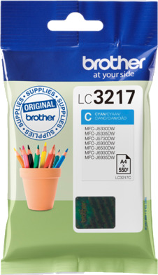 Brother LC3217C blekkpatron - Original - Cyan 11 ml