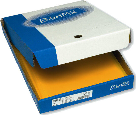 Plastomslag Bantex A4 Gul 0,11 Mm 100 Stk.