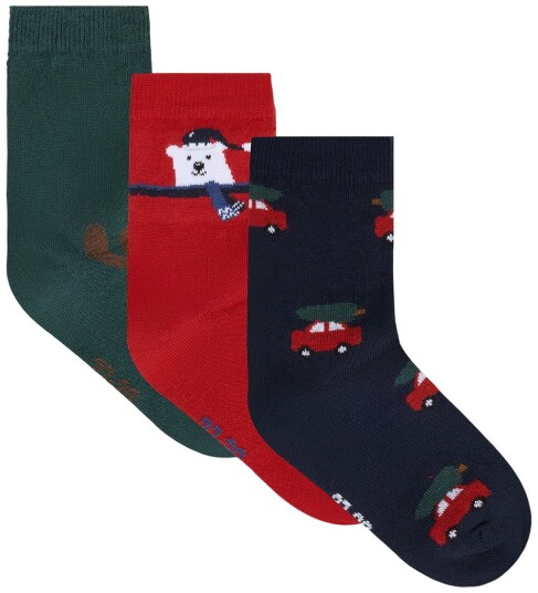 Minymo 3 Pack Socks Navy 31\34