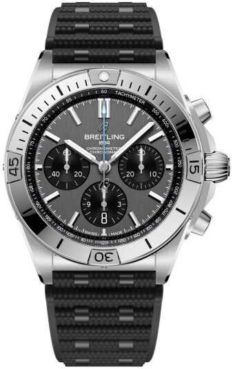 Breitling Herreklokke EB0134101M1S1 Chronomat B01 42 Grå/Gummi Ø42