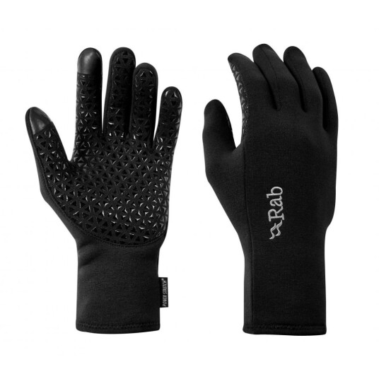 Rab Power Stretch Contact Grip Glove, bl BLACK, LARGE Rab Power Stretch Contact Grip Glove, bl BLACK, LARGE