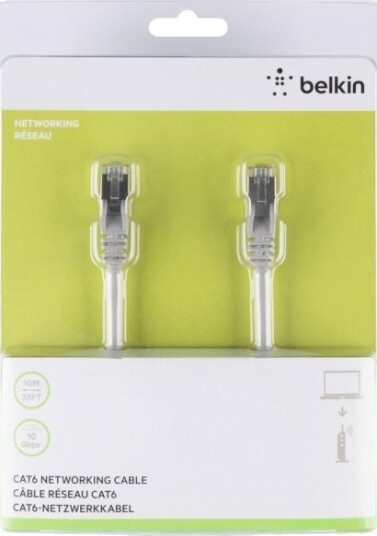 Belkin Koblingskabel Rj 45 Cat 6 10 M Belkin Koblingskabel Rj 45 Cat 6 10 M