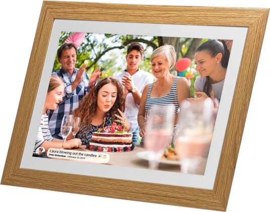 Lippa 10" Frameo Brun Digital Fotoramme med Wi-Fi