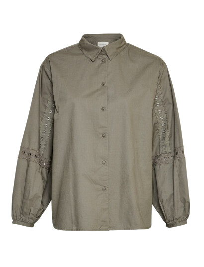MSCH Copenhagen Mschjeovana Petronia Shirt - Khaki green - XS/S MSCH Copenhagen Mschjeovana Petronia Shirt - Khaki green - XS/S