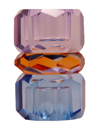 C"est Bon Crystal Candle Holder - Pink - ONE SIZE