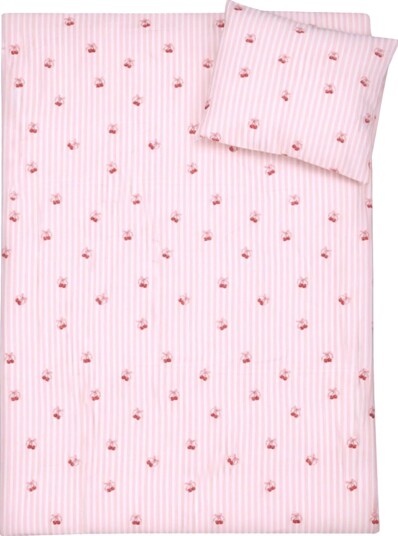 BrandMac Bed Linen "By Mats" Cherry Bow 100X140X45 Cm Pink 100X14040X45CM