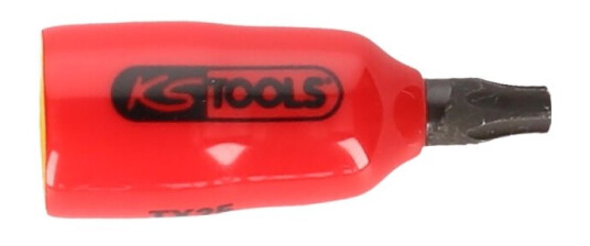 Ks Tools 117.2477, Stikkontakt, 1/4", 1 Hoder, Kromvanadiumstål, Din 3120, Iso 1174, Iec 60900, 19 G