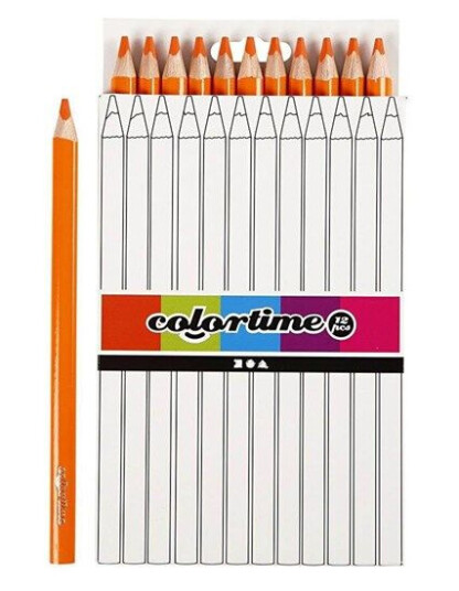 Creativ Company Triangular Jumbo colored pencils - Orange 12pcs.
