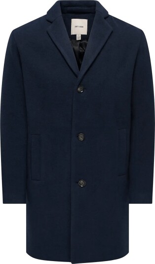 ONLY & SONS Onsrunne Wool Coat Otw Vd NAVY BLAZER S
