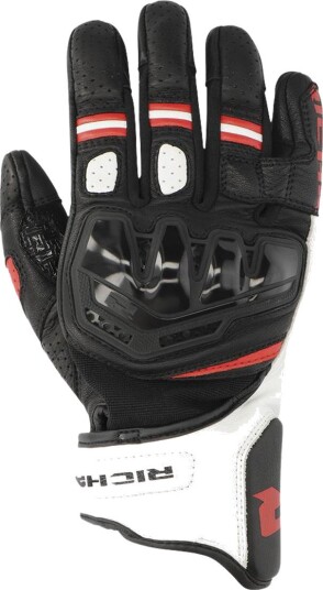 MC-Hansker Richa Stradale Stealth Svart /Hvit /Rød M MC-Hansker Richa Stradale Stealth Svart /Hvit /Rød M