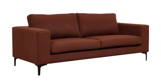 Venture Design Bolero 3-seter sofa Rustrød Natur
