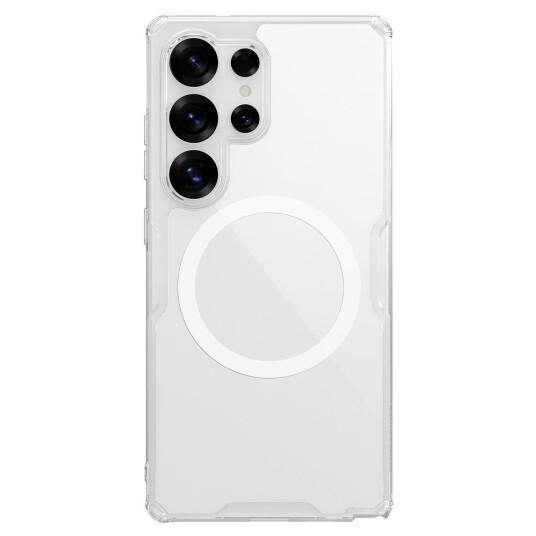 Nillkin Nature TPU Pro Magnetdeksel med MagSafe for Samsung Galaxy S25 Ultra   Hvit