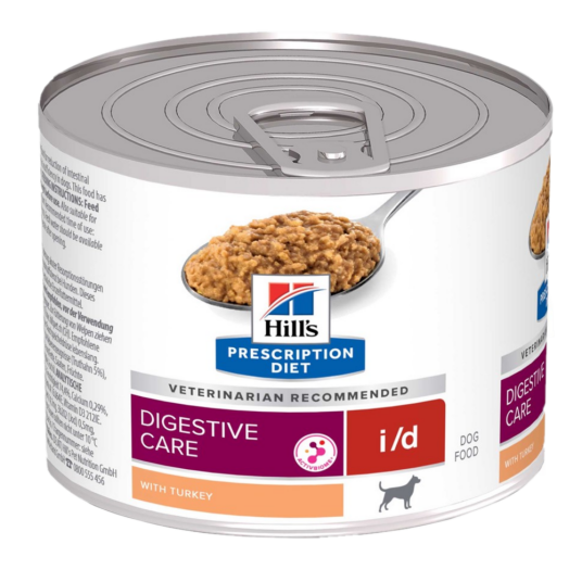 I/D Digestive Care Kalkun Hermetikk Våtfôr Til Hund 200 G X 12 Stk Hund Hundefôr Hill"S Prescription Diet Dog
