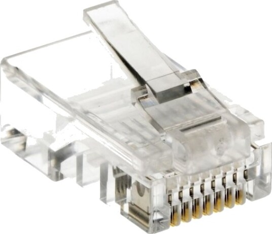 Helos 014166 Rj45 Gjennomsiktig Plast 100 Stykker